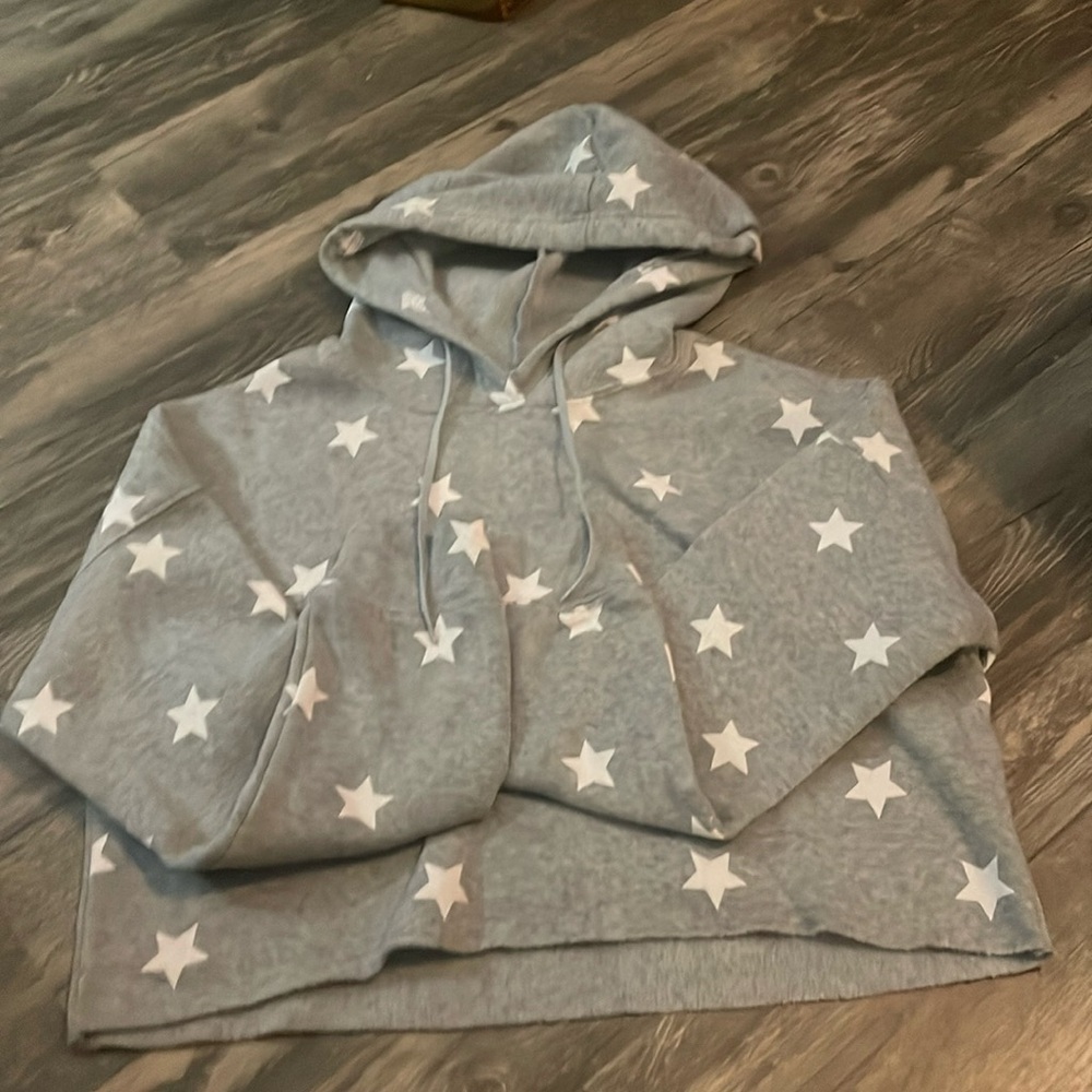 Grey star patterned sweatshirt kids